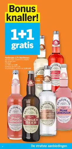 Albert Heijn Fentimans 0.75 literflessen aanbieding