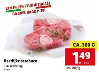 Lidl Heerlijke ossobuco 360g aanbieding