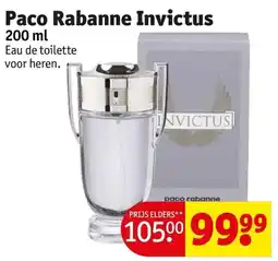 Kruidvat Paco Rabanne Invictus aanbieding