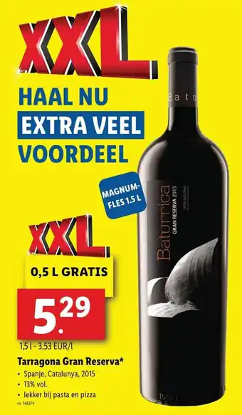 Lidl Tarragona Gran Reserva 1.5L aanbieding