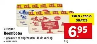 Lidl Roomboter 1kg aanbieding