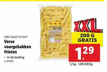 Lidl Chef select & you Verse voorgebakken frieten 1.2kg aanbieding