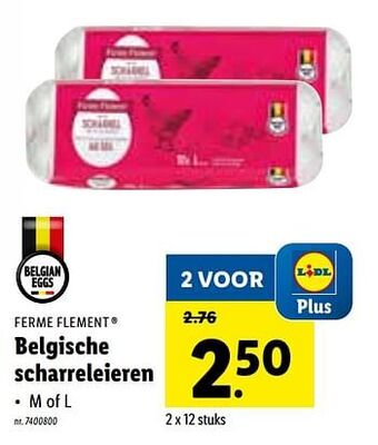 Lidl Belgische scharreleieren aanbieding