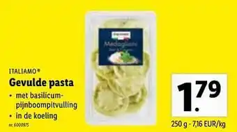 Lidl Gevulde pasta 250g aanbieding