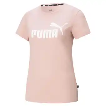 Decathlon Essentials Logo damesshirt PUMA Bridal Rose Pink aanbieding