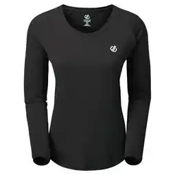 Decathlon Dames Discern Tshirt met lange mouwen (Zwart) aanbieding