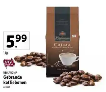 Lidl Gebrande koffiebonen 1kg aanbieding