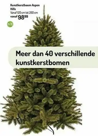Kunstkerstboom aspen hills