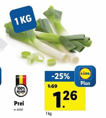 Lidl Prei 1kg aanbieding
