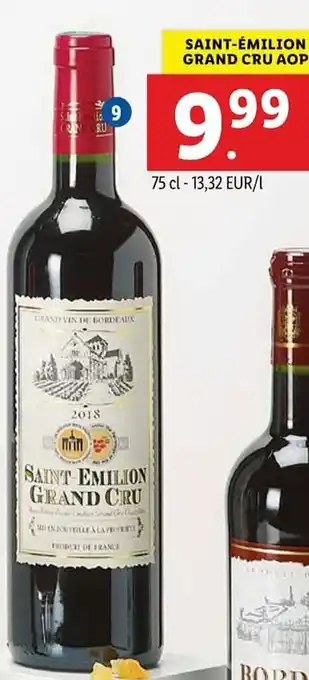 Lidl Saint Emilion Grand Cru AOP 750ml aanbieding