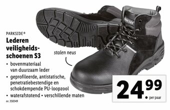 Lidl Parkside Lederen Veiligheidsschoenen S3 aanbieding