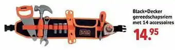 Freetime Black+decker gereedschapsriem met 14 accessoires aanbieding