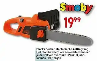 Black+decker electonische kettingzaag