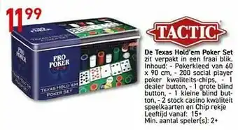 De texas hold’em poker set