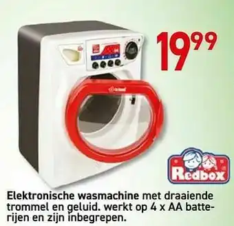 Elektronische wasmachine met draaiende