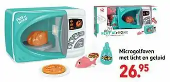 Microgolfoven met licht en geluid