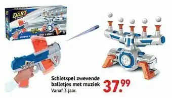 Freetime Schietspel zwevende balletjes met muziek aanbieding