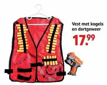 Vest met kogels en dartgeweer