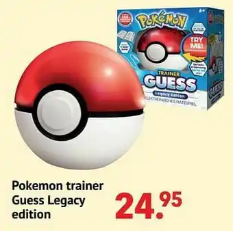 Freetime Pokemon trainer guess legacy edition aanbieding