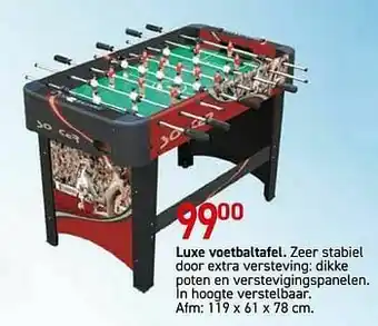 Luxe voetbaltafel