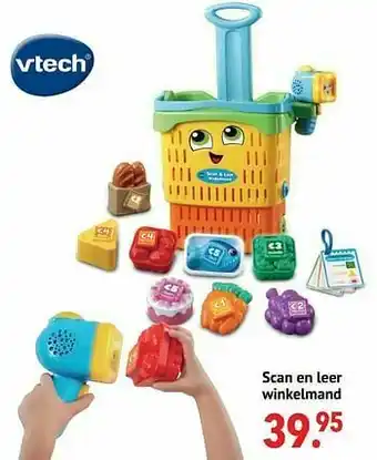 Scan en leer winkelmand