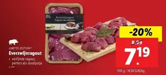 Lidl Everzwijnragout aanbieding