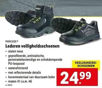 Lidl Lederen veiligheidsschoenen aanbieding