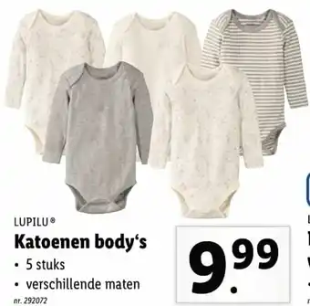 Lidl lupilu Katoenen body's 5st aanbieding