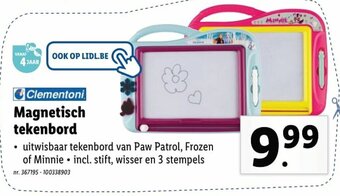 Lidl Clementoni Magnetisch tekenbord aanbieding