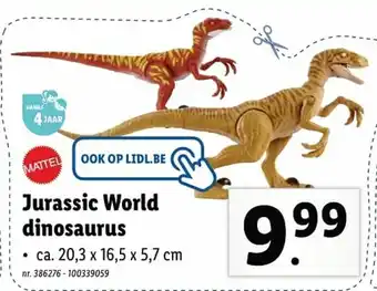 Lidl Mattel Jurassic World Dinosaurus aanbieding
