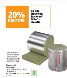 GAMMA Rockwool Rockroof Sidefix isolatie aanbieding