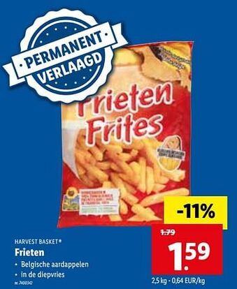 Lidl Frieten aanbieding