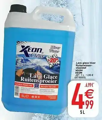 Lave glace hiver ruitenwisservloeistof winter xeon -20°