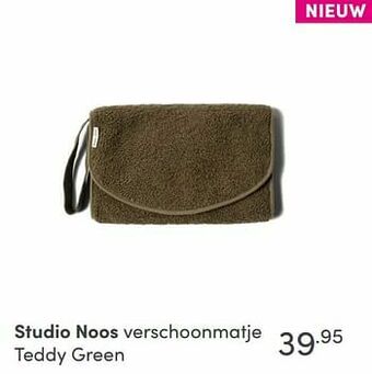 Baby & Tiener Studio noos verschoonmatje teddy green aanbieding