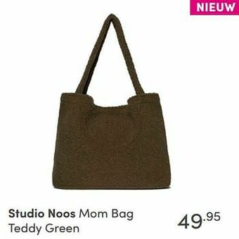 Baby & Tiener Studio noos mom bag teddy green aanbieding