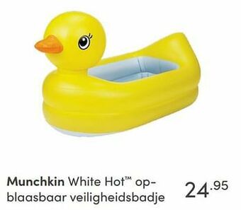 Baby & Tiener Munchkin white hot opblaasbaar veiligheidsbadje aanbieding