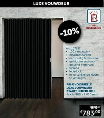 Zelfbouwmarkt Luxe vouwdeur aanbieding