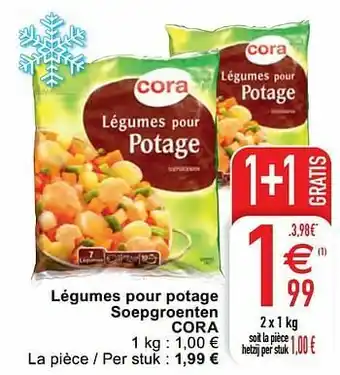 Légumes pour potage soepgroenten cora
