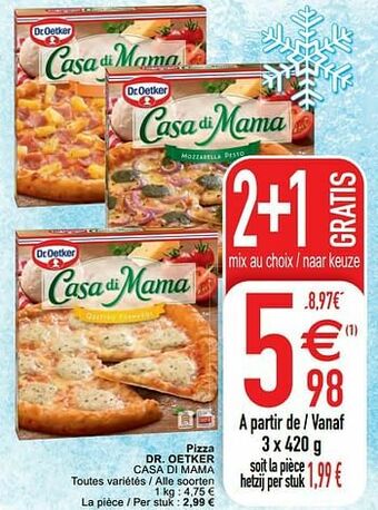 Cora Pizza dr. oetker casa di mama aanbieding