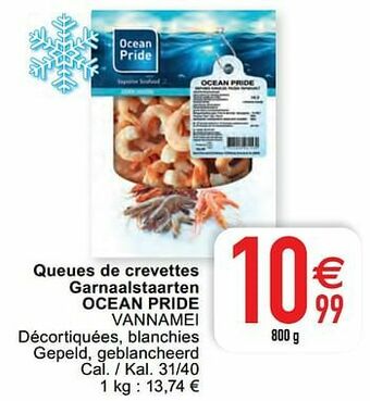 Cora Queues de crevettes garnaalstaarten ocean pride vannamei aanbieding