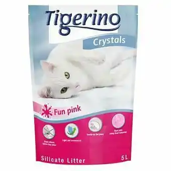 6x5L Bont Blauw Tigerino Crystals Fun Kattenbakvulling