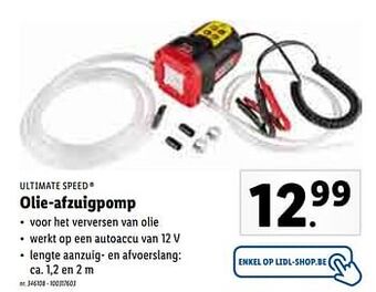Lidl Ultimate speed olie-afzuigpomp aanbieding
