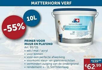 Zelfbouwmarkt Primer voor muur en plafond aanbieding