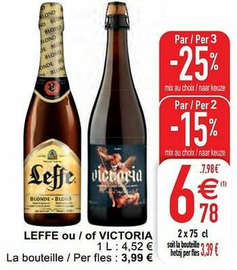 Leffe ou - of victoria