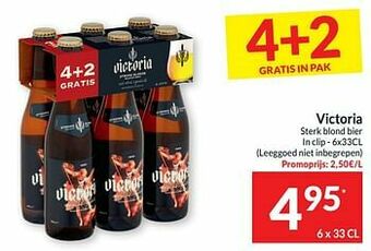 Intermarché Victoria sterk blond bier aanbieding