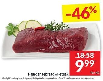 Intermarché Paardengebraad of -steak aanbieding