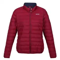 Decathlon Dames Hillpack gewatteerd jack (Rumba Rood/Seal Grijs) aanbieding