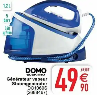 Cora Domo elektro générateur vapeur stoomgenerator do1069s aanbieding