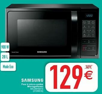 Cora Samsung four à micro-ondes microgolfoven mc28h5013 aanbieding