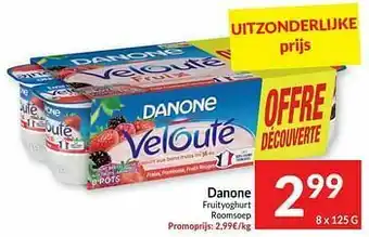 Intermarché Danone fruityoghurt roomsoep aanbieding